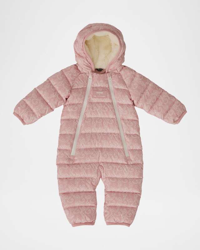 x Roller Rabbit Kid's Bambi Channel Quilt Down Snowsuit, Size 6M-